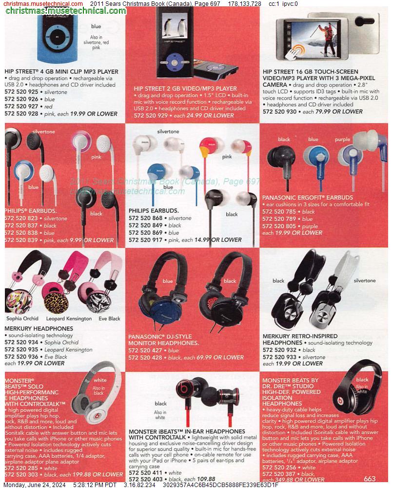 2011 Sears Christmas Book (Canada), Page 697