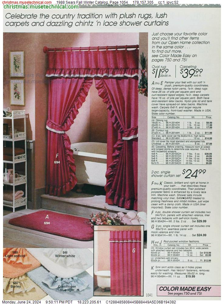 1988 Sears Fall Winter Catalog, Page 1054