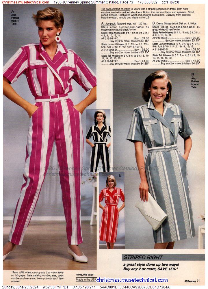 1986 JCPenney Spring Summer Catalog, Page 73