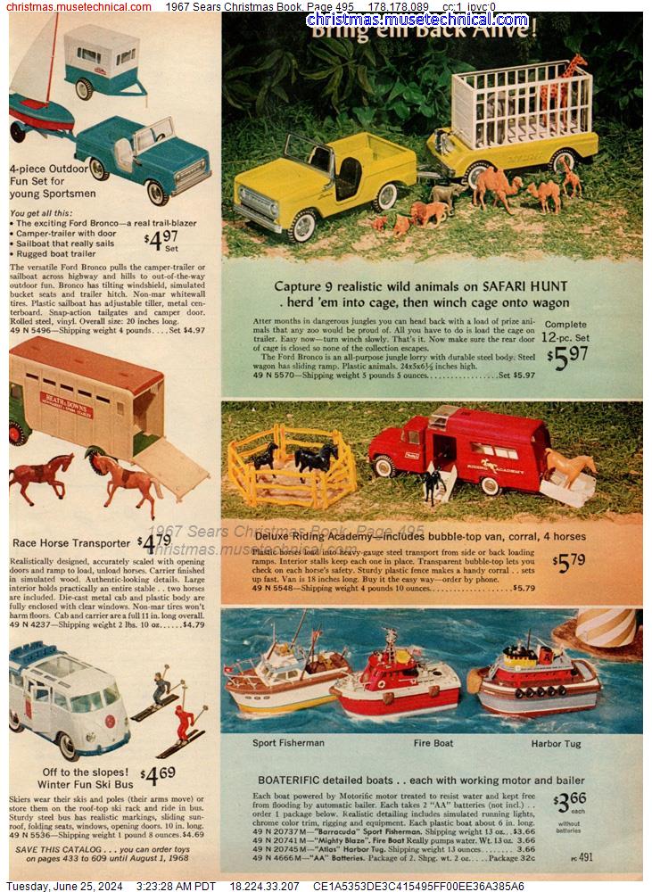 1967 Sears Christmas Book, Page 495