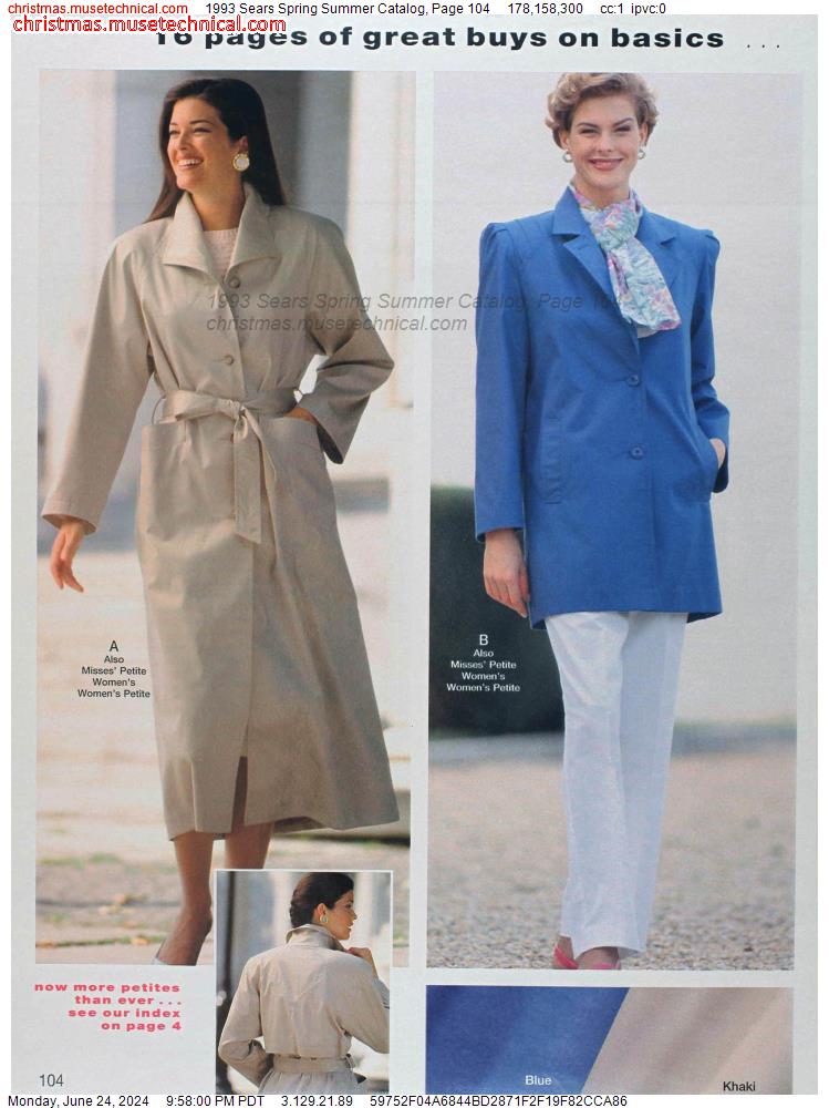1993 Sears Spring Summer Catalog, Page 104