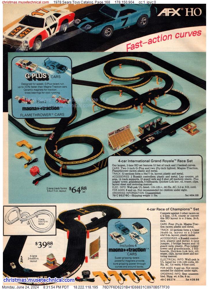 1978 Sears Toys Catalog, Page 168