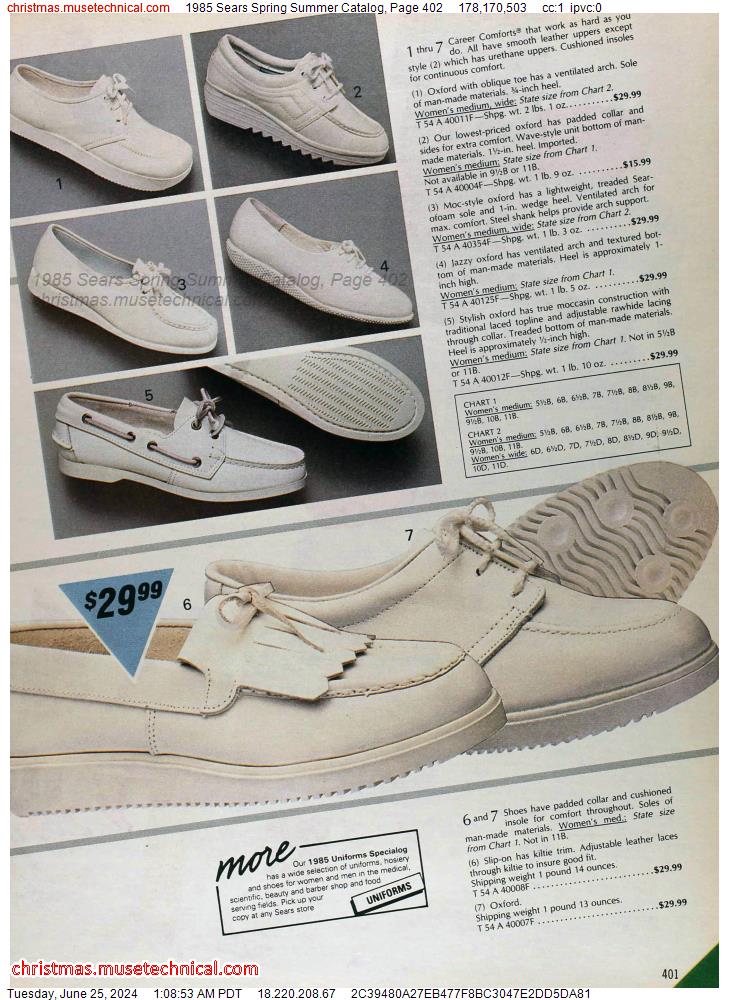 1985 Sears Spring Summer Catalog, Page 402