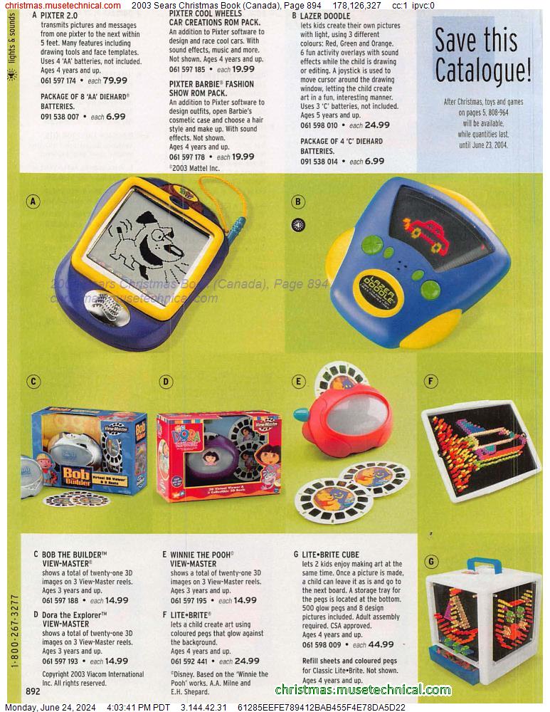 2003 Sears Christmas Book (Canada), Page 894