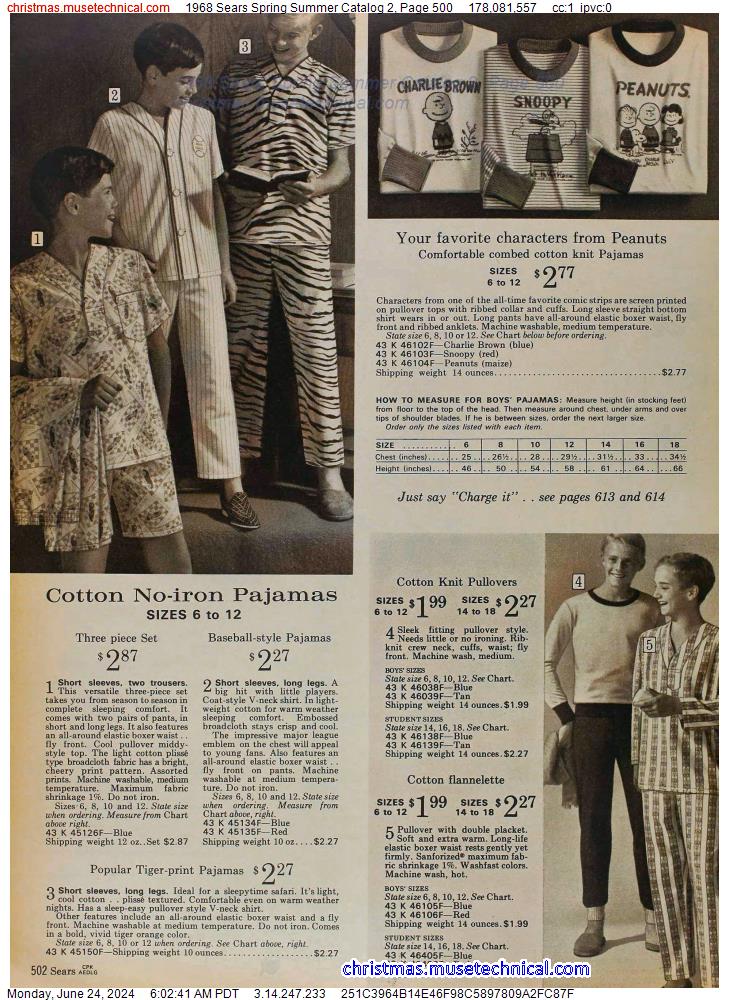 1968 Sears Spring Summer Catalog 2, Page 500