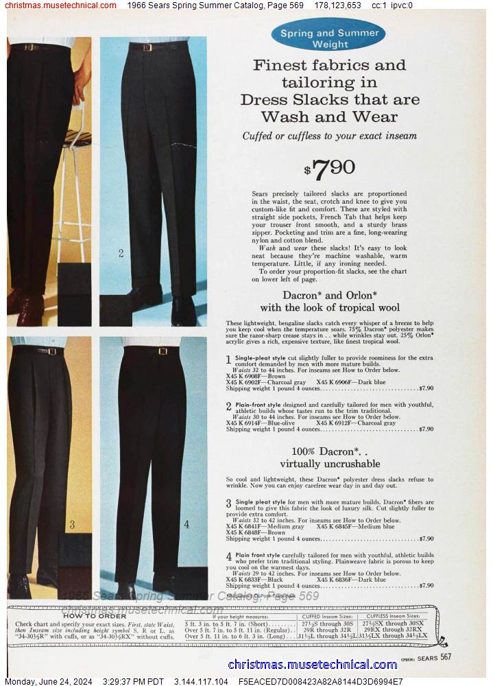 1966 Sears Spring Summer Catalog, Page 569
