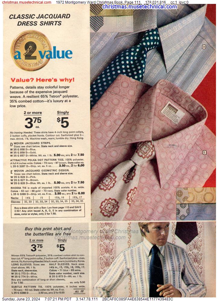 1972 Montgomery Ward Christmas Book, Page 111