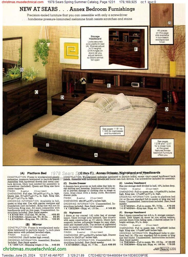 1978 Sears Spring Summer Catalog, Page 1231