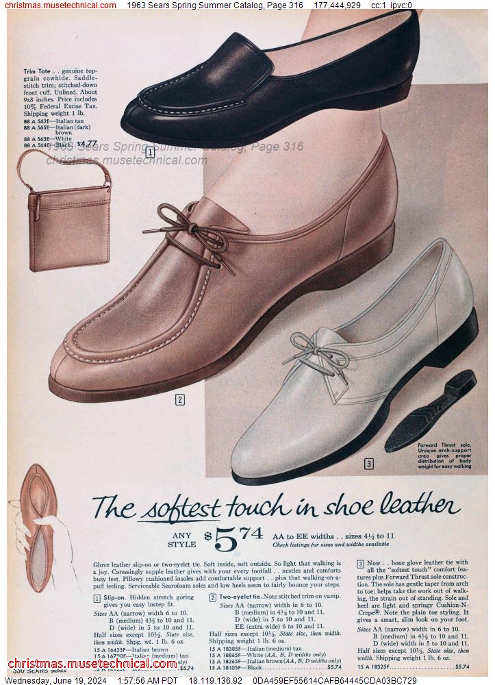 1963 Sears Spring Summer Catalog, Page 316