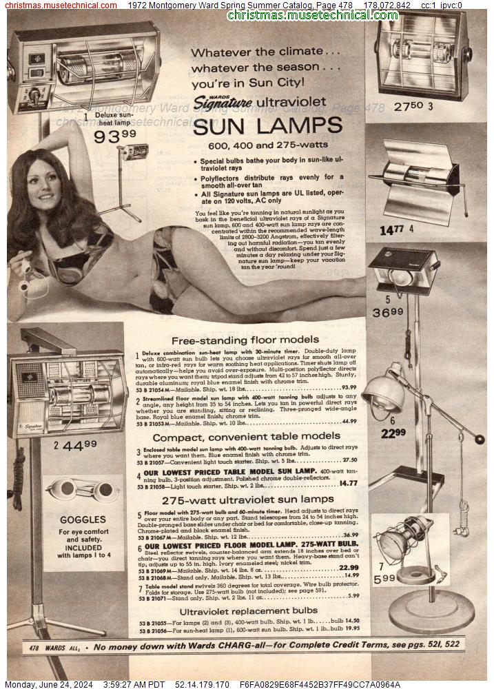 1972 Montgomery Ward Spring Summer Catalog, Page 478