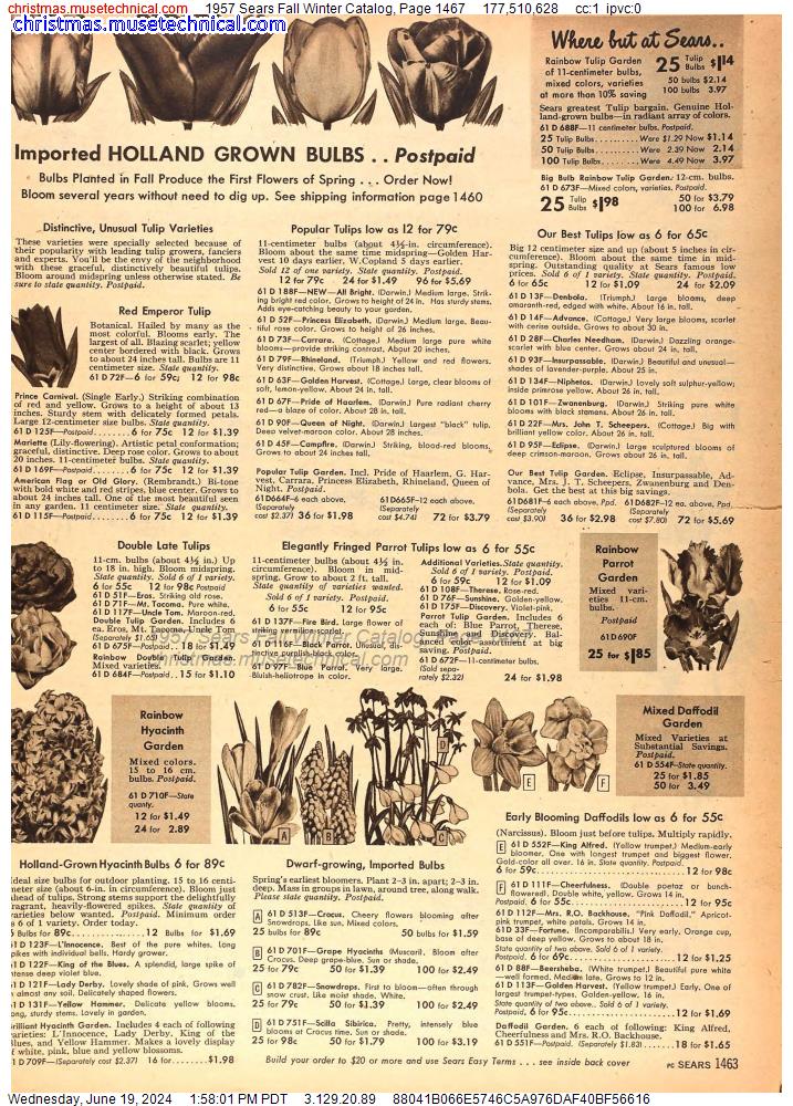 1957 Sears Fall Winter Catalog, Page 1467
