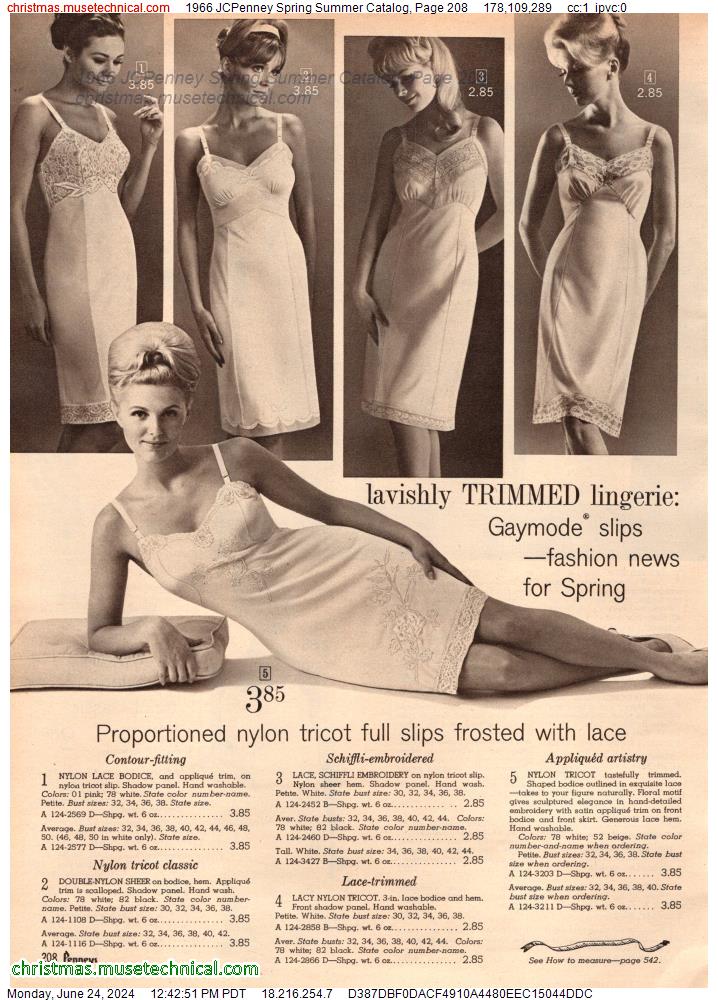 1966 JCPenney Spring Summer Catalog, Page 208