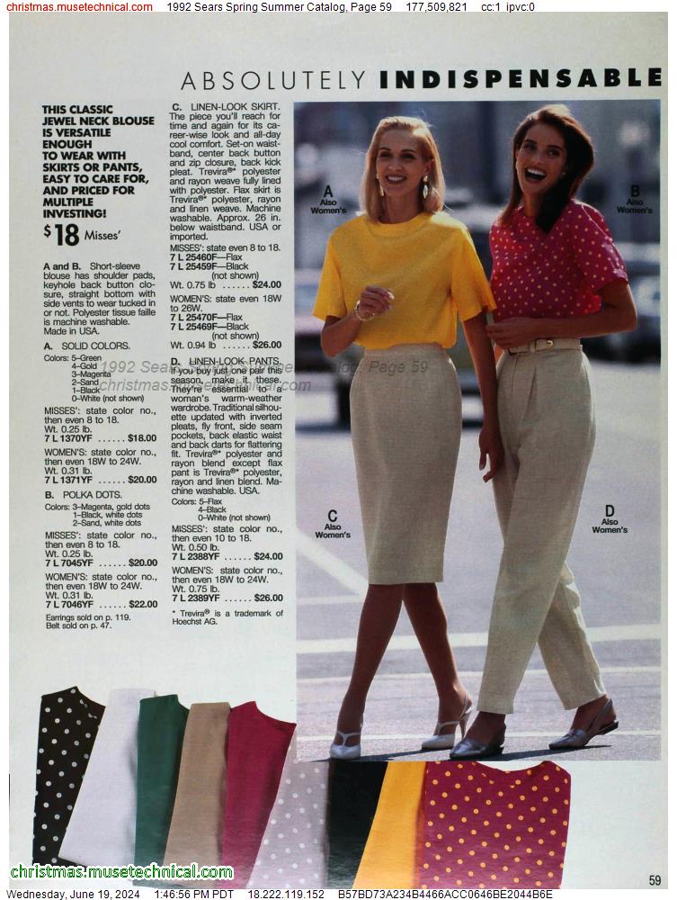 1992 Sears Spring Summer Catalog, Page 59