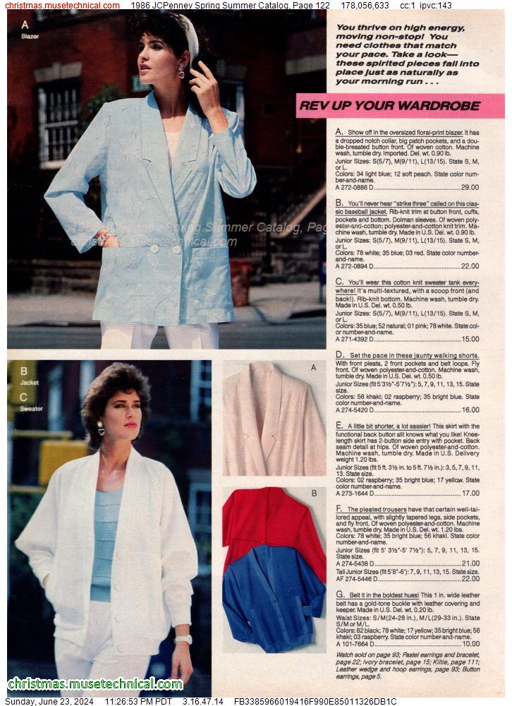1986 JCPenney Spring Summer Catalog, Page 122