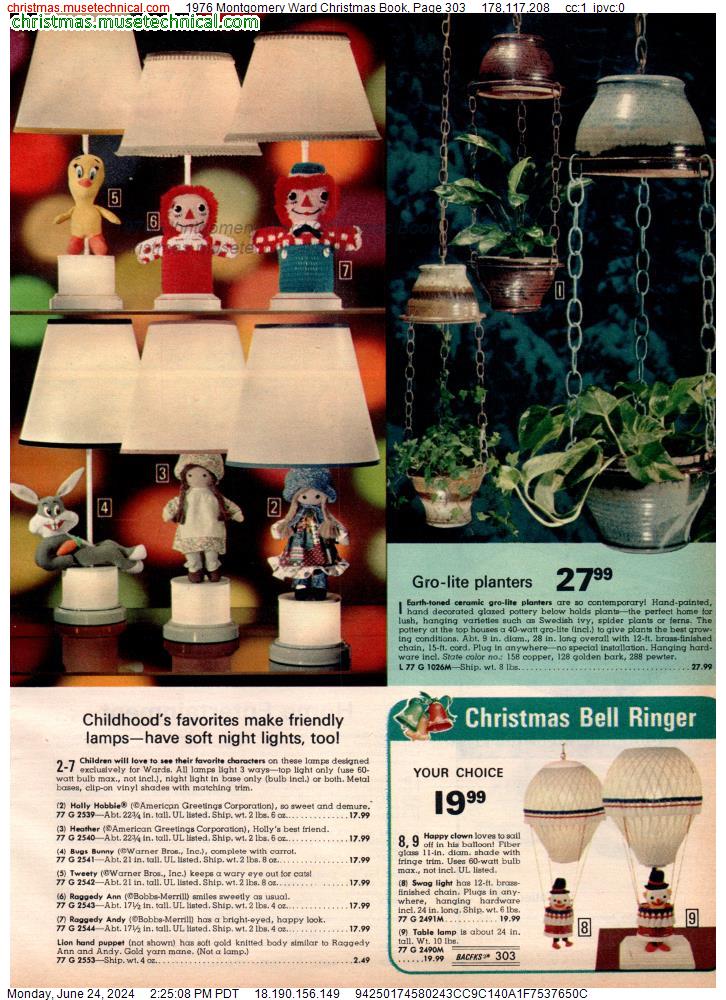 1976 Montgomery Ward Christmas Book, Page 303