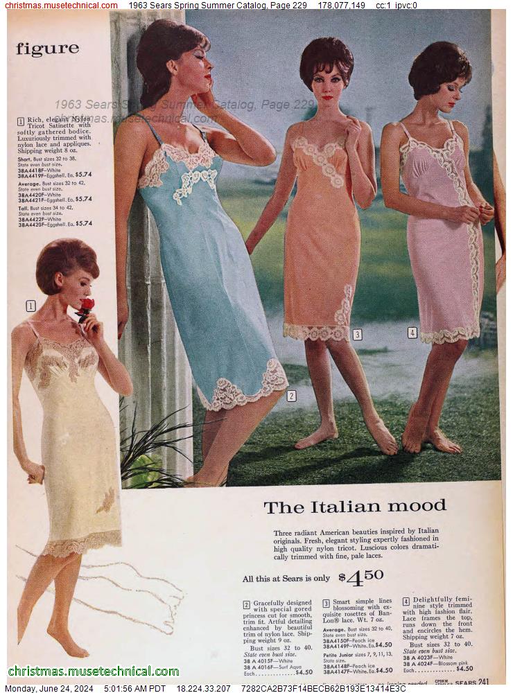 1963 Sears Spring Summer Catalog, Page 229