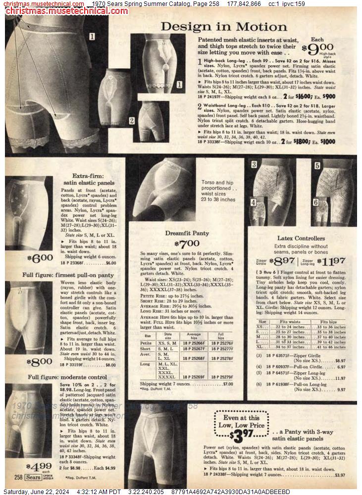 1970 Sears Spring Summer Catalog, Page 258