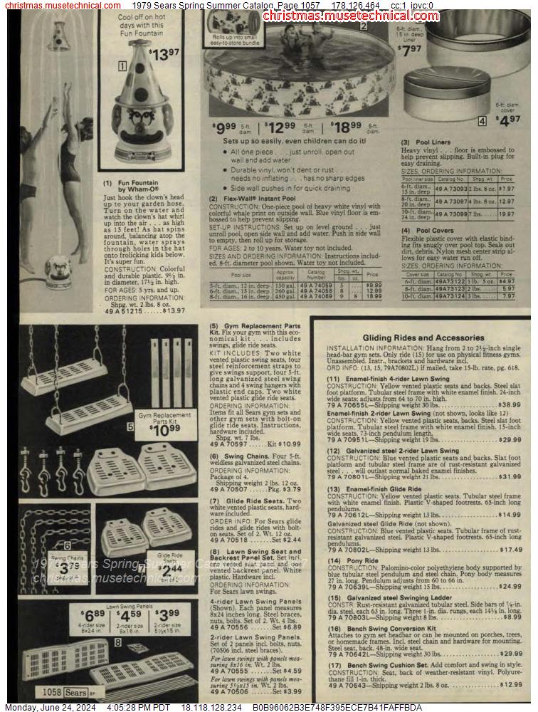 1979 Sears Spring Summer Catalog, Page 1057