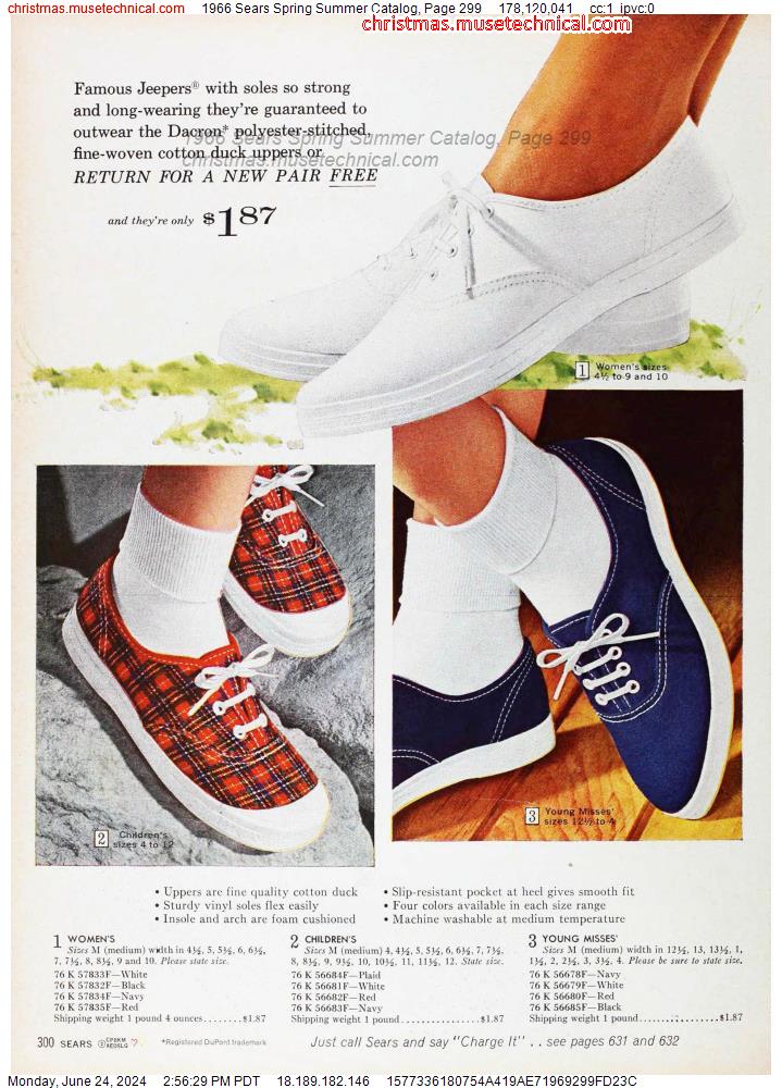 1966 Sears Spring Summer Catalog, Page 299