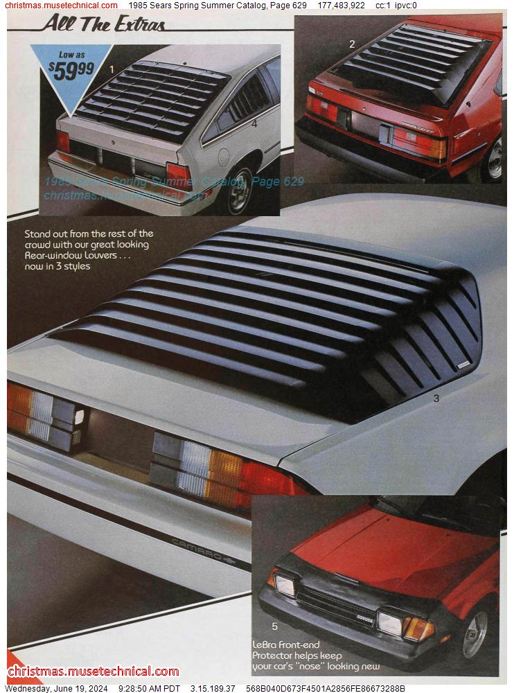 1985 Sears Spring Summer Catalog, Page 629