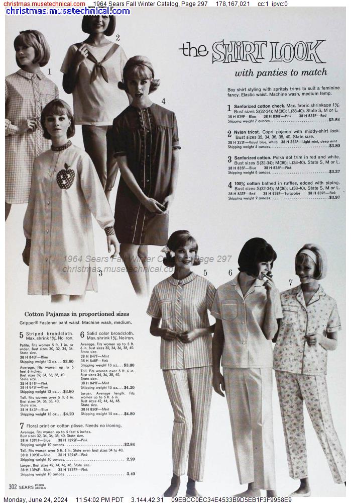 1964 Sears Fall Winter Catalog, Page 297