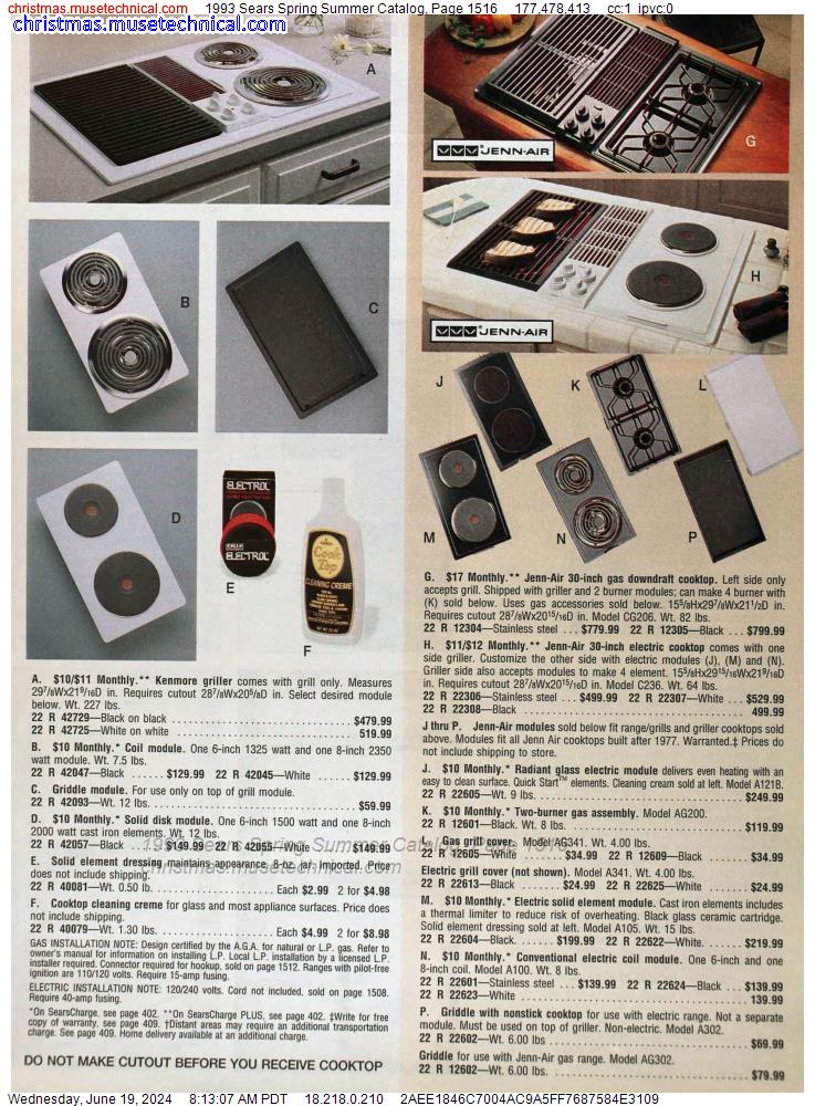 1993 Sears Spring Summer Catalog, Page 1516