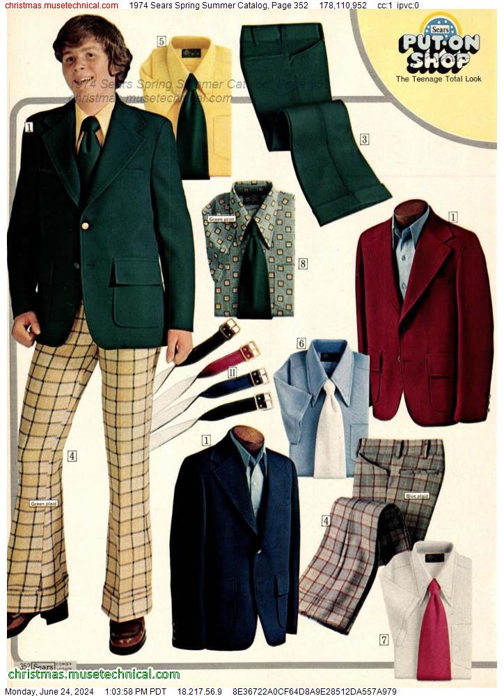 1974 Sears Spring Summer Catalog, Page 352