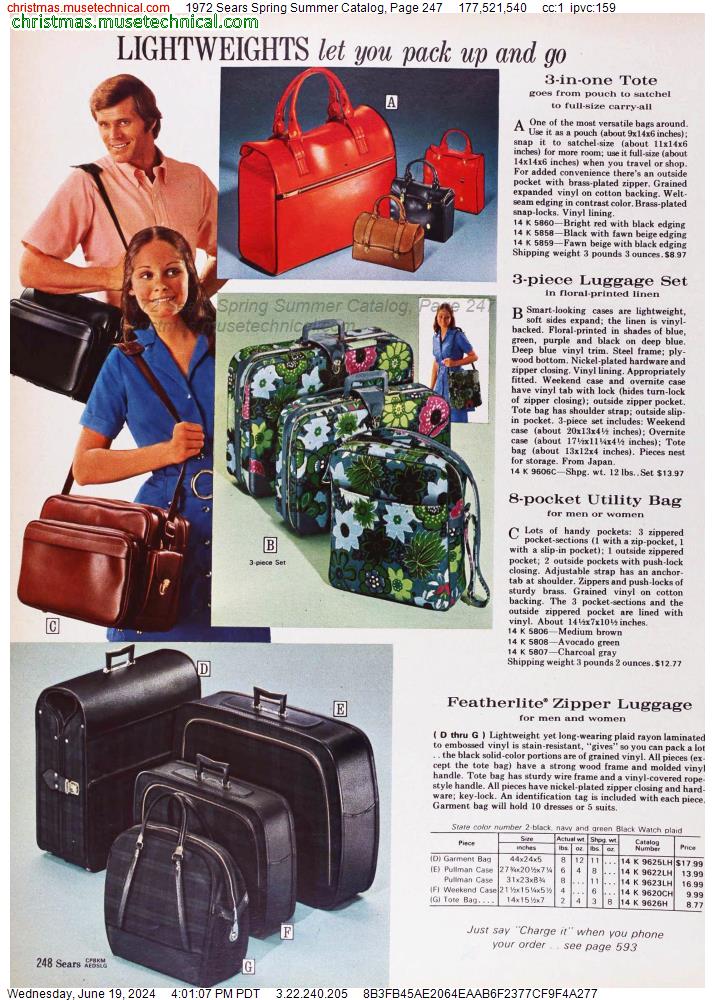 1972 Sears Spring Summer Catalog, Page 247