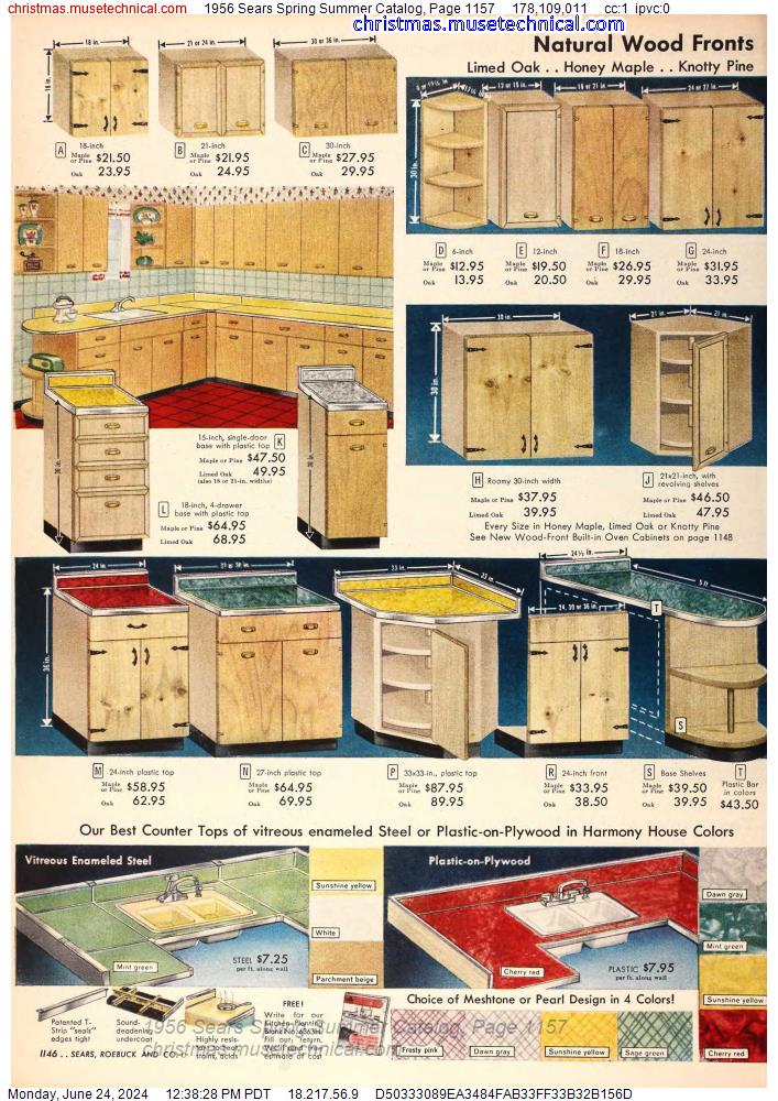 1956 Sears Spring Summer Catalog, Page 1157