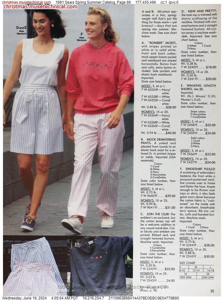 1991 Sears Spring Summer Catalog, Page 99