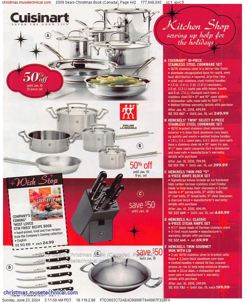 2009 Sears Christmas Book (Canada), Page 442