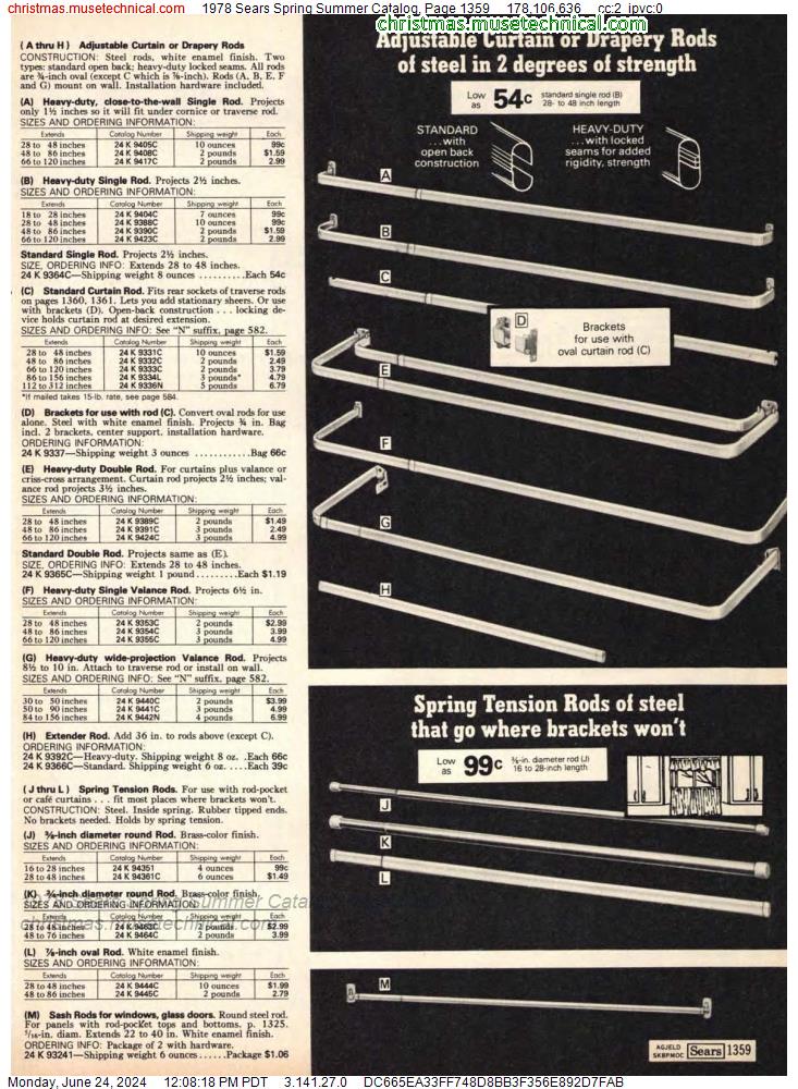 1978 Sears Spring Summer Catalog, Page 1359