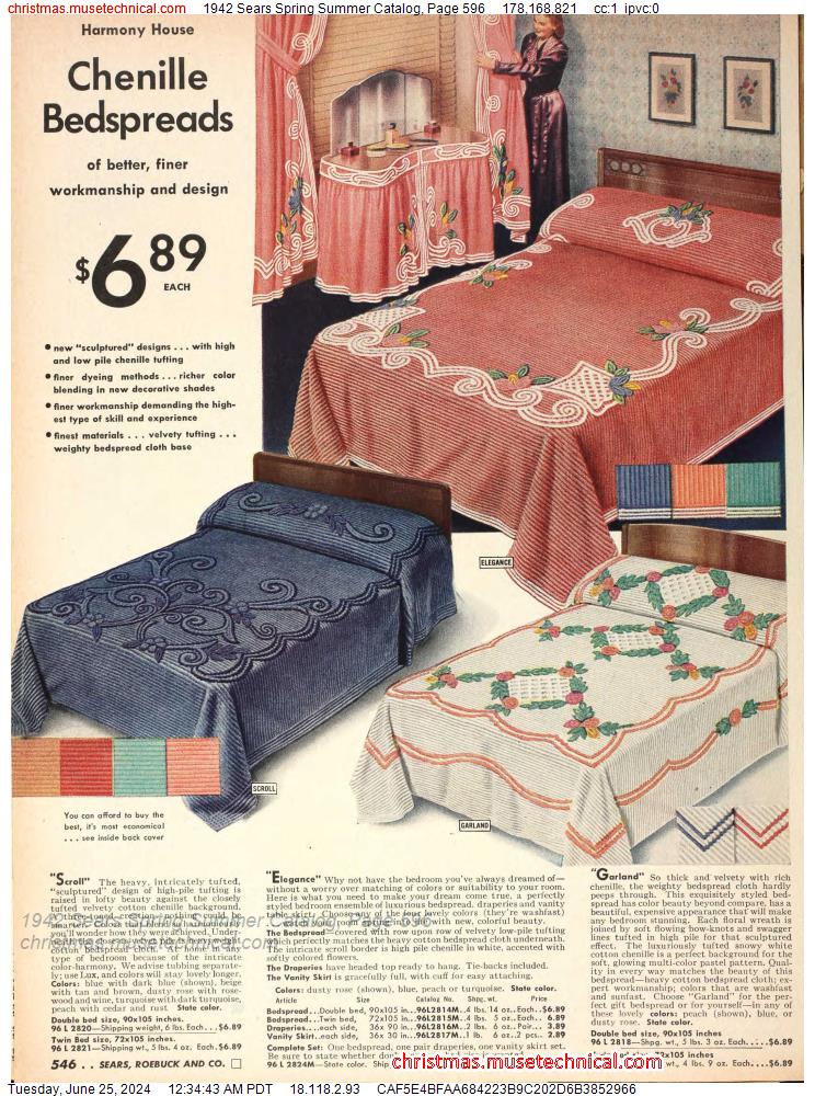 1942 Sears Spring Summer Catalog, Page 596