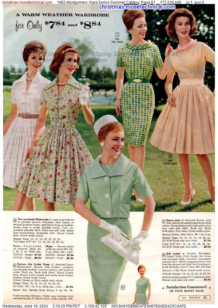 1962 Montgomery Ward Spring Summer Catalog, Page 81