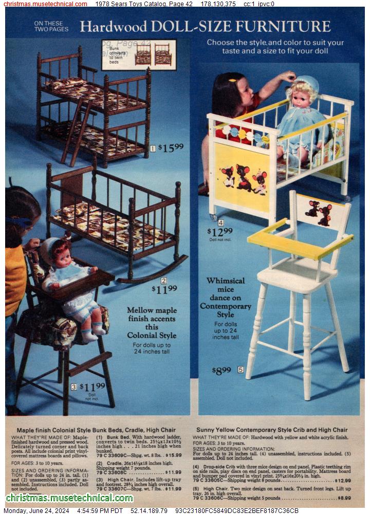 1978 Sears Toys Catalog, Page 42