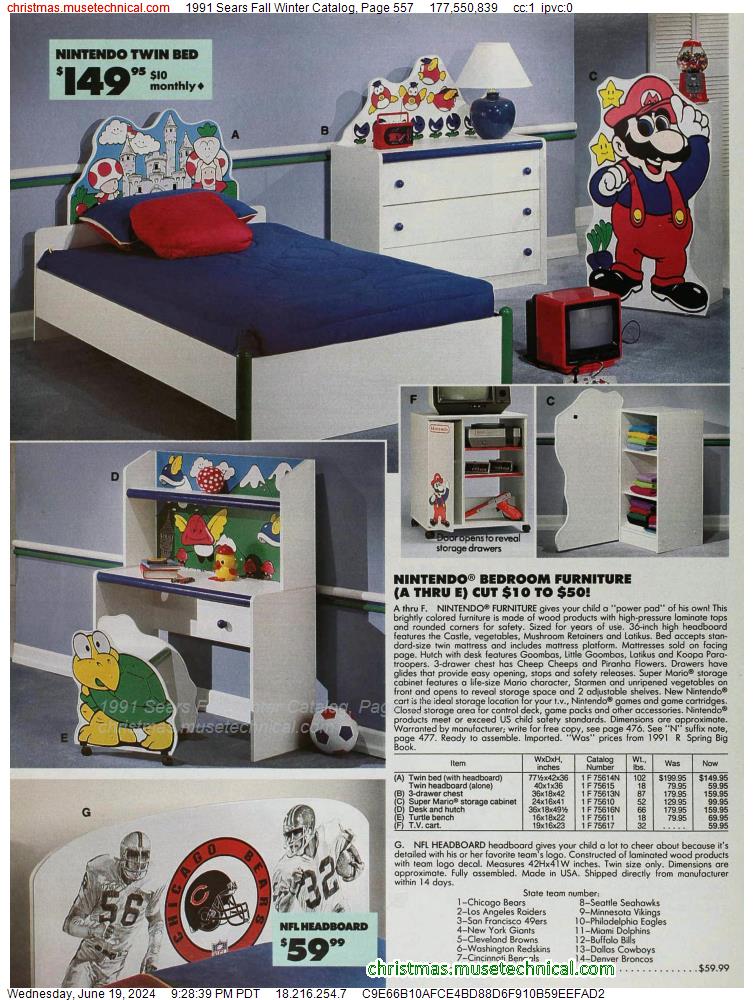 1991 Sears Fall Winter Catalog, Page 557