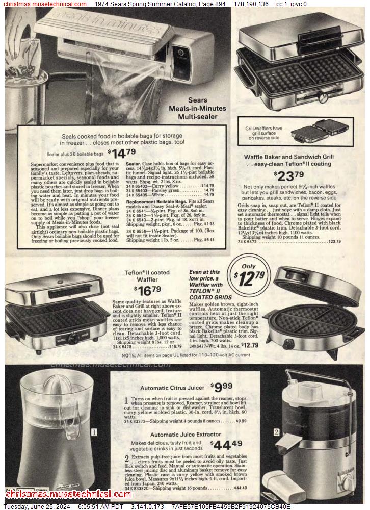 1974 Sears Spring Summer Catalog, Page 894
