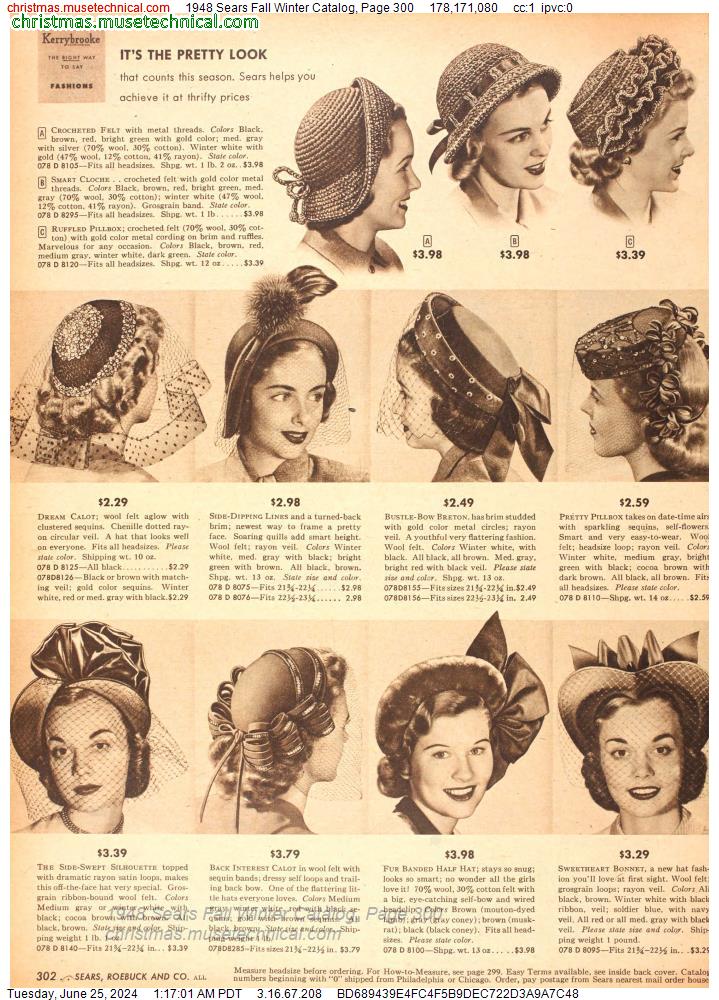 1948 Sears Fall Winter Catalog, Page 300