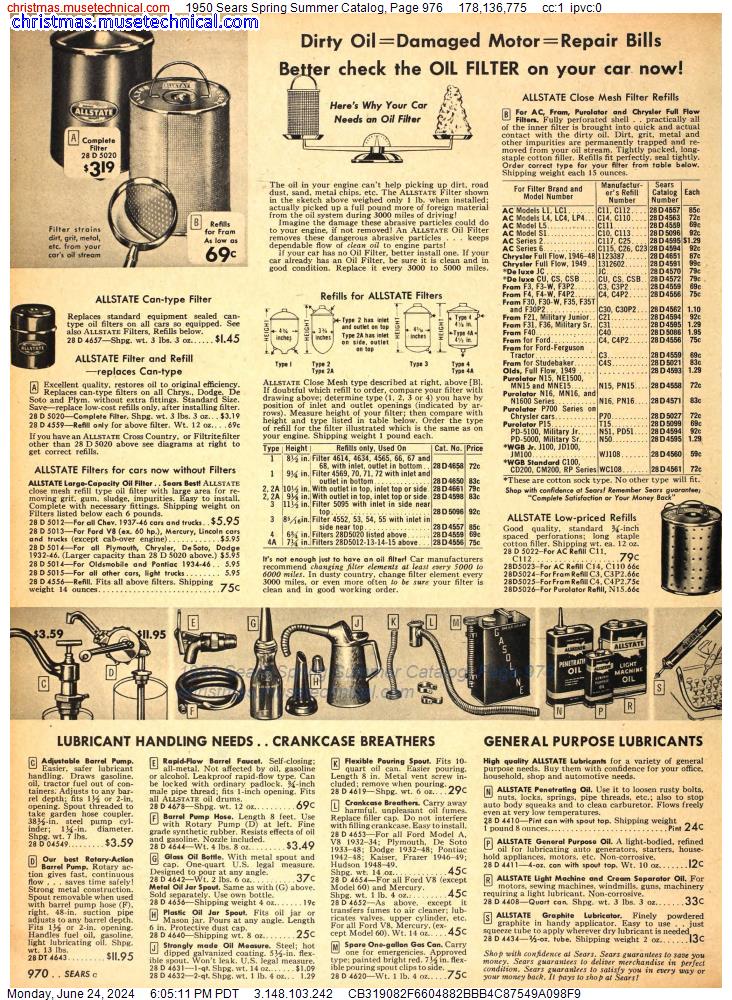 1950 Sears Spring Summer Catalog, Page 976