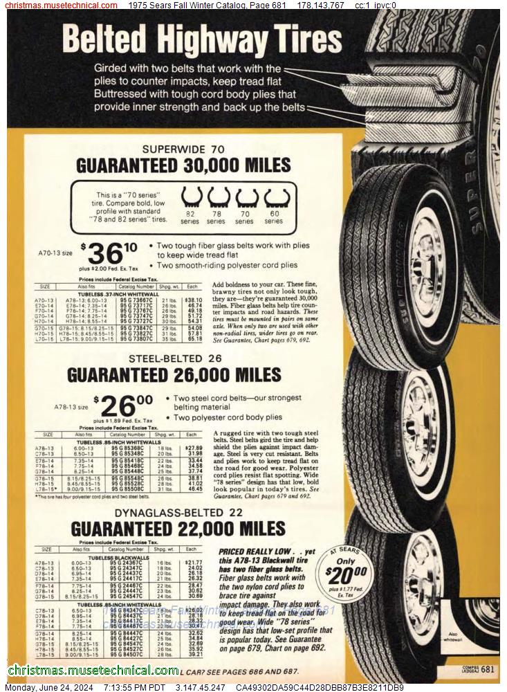 1975 Sears Fall Winter Catalog, Page 681