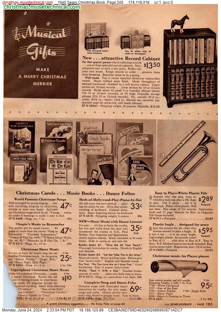 1945 Sears Christmas Book, Page 205