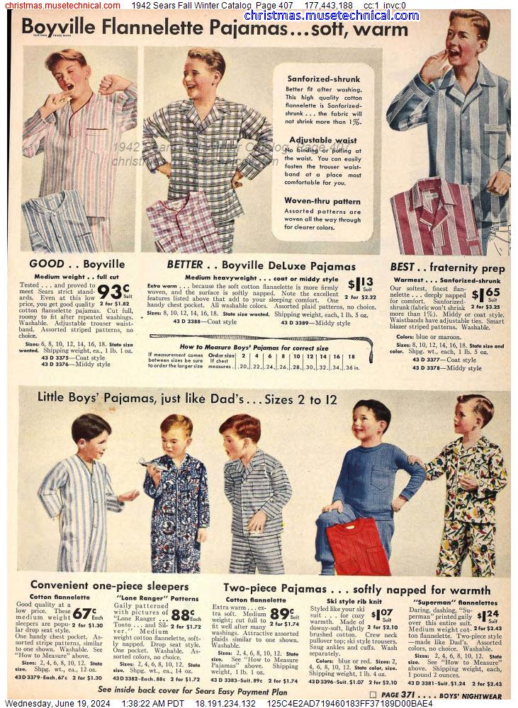 1942 Sears Fall Winter Catalog, Page 407