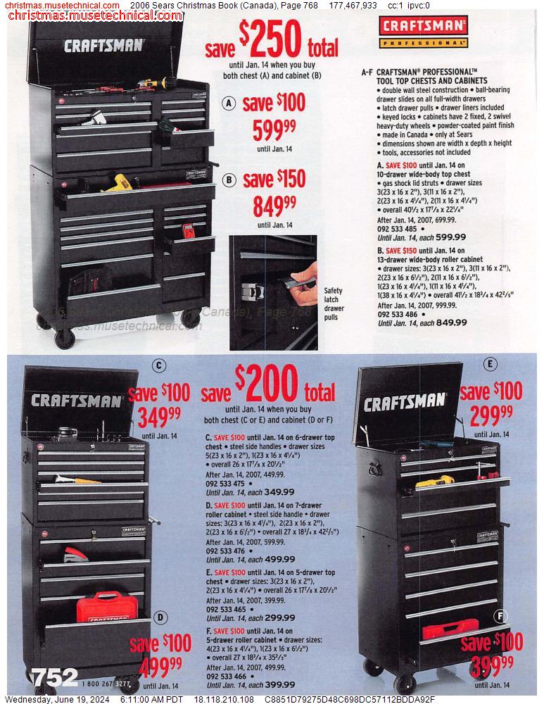 2006 Sears Christmas Book (Canada), Page 768