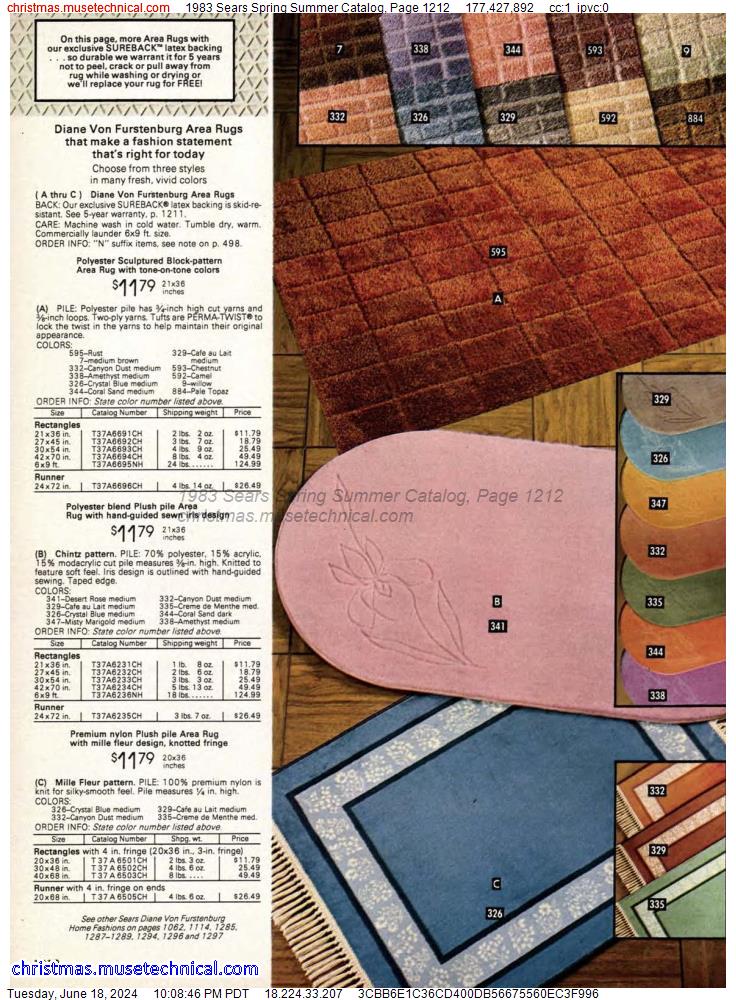 1983 Sears Spring Summer Catalog, Page 1212