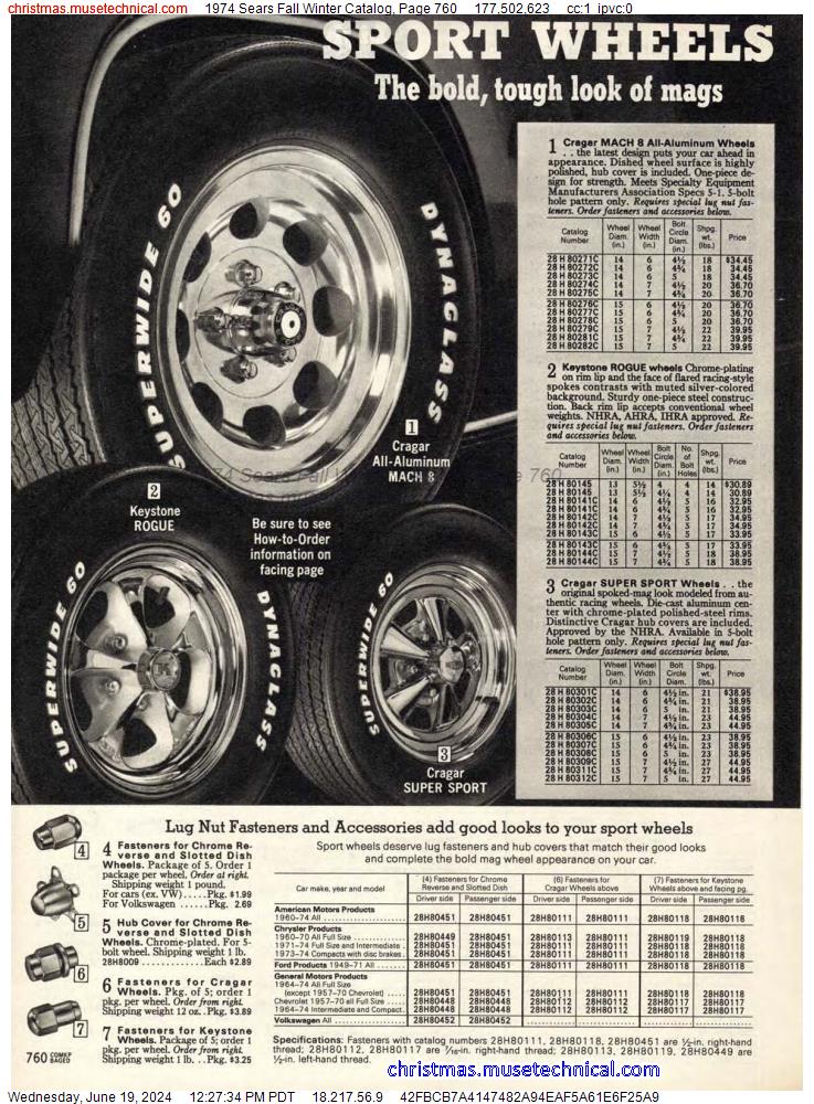 1974 Sears Fall Winter Catalog, Page 760