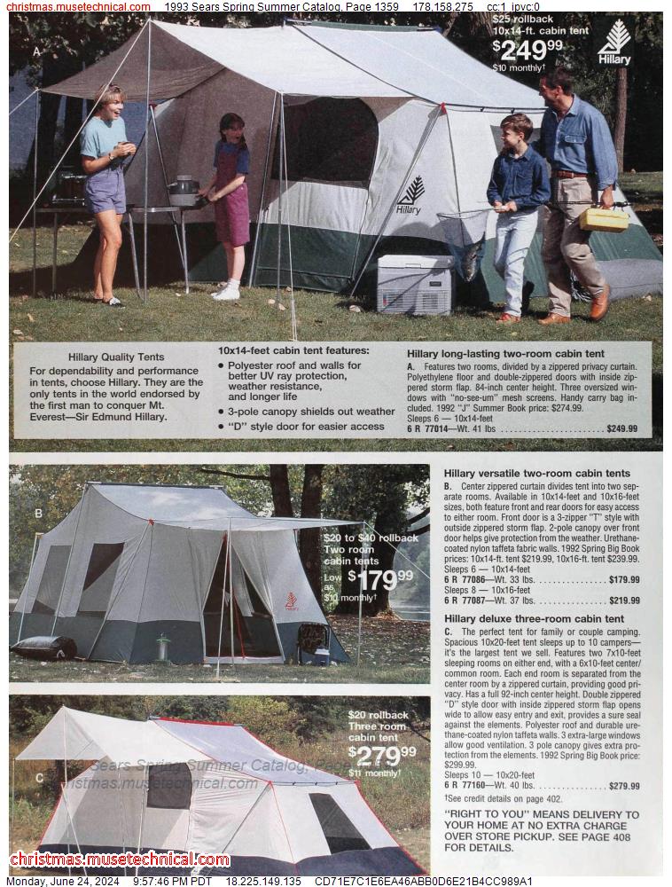 1993 Sears Spring Summer Catalog, Page 1359