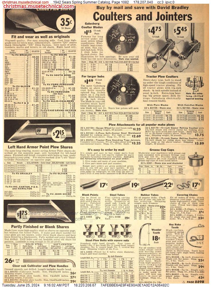 1942 Sears Spring Summer Catalog, Page 1082