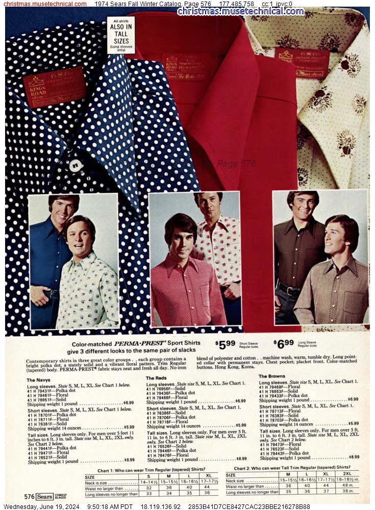 1974 Sears Fall Winter Catalog, Page 576