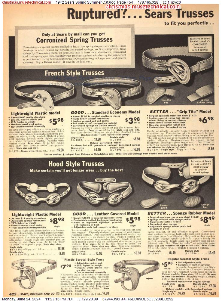 1942 Sears Spring Summer Catalog, Page 454