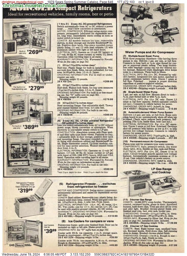 1978 Sears Spring Summer Catalog, Page 646